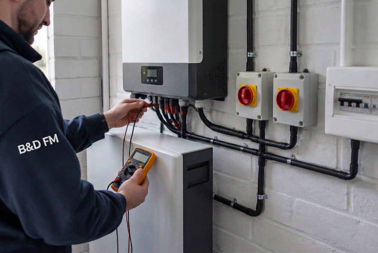 Testing a hybrid inverter and battery system