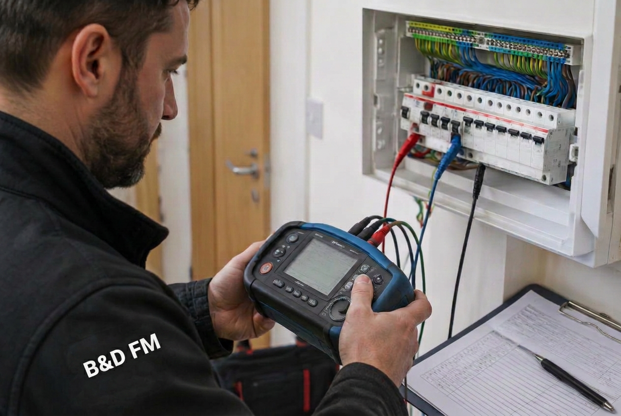 Fixed wire testing on a domestic consumer unit