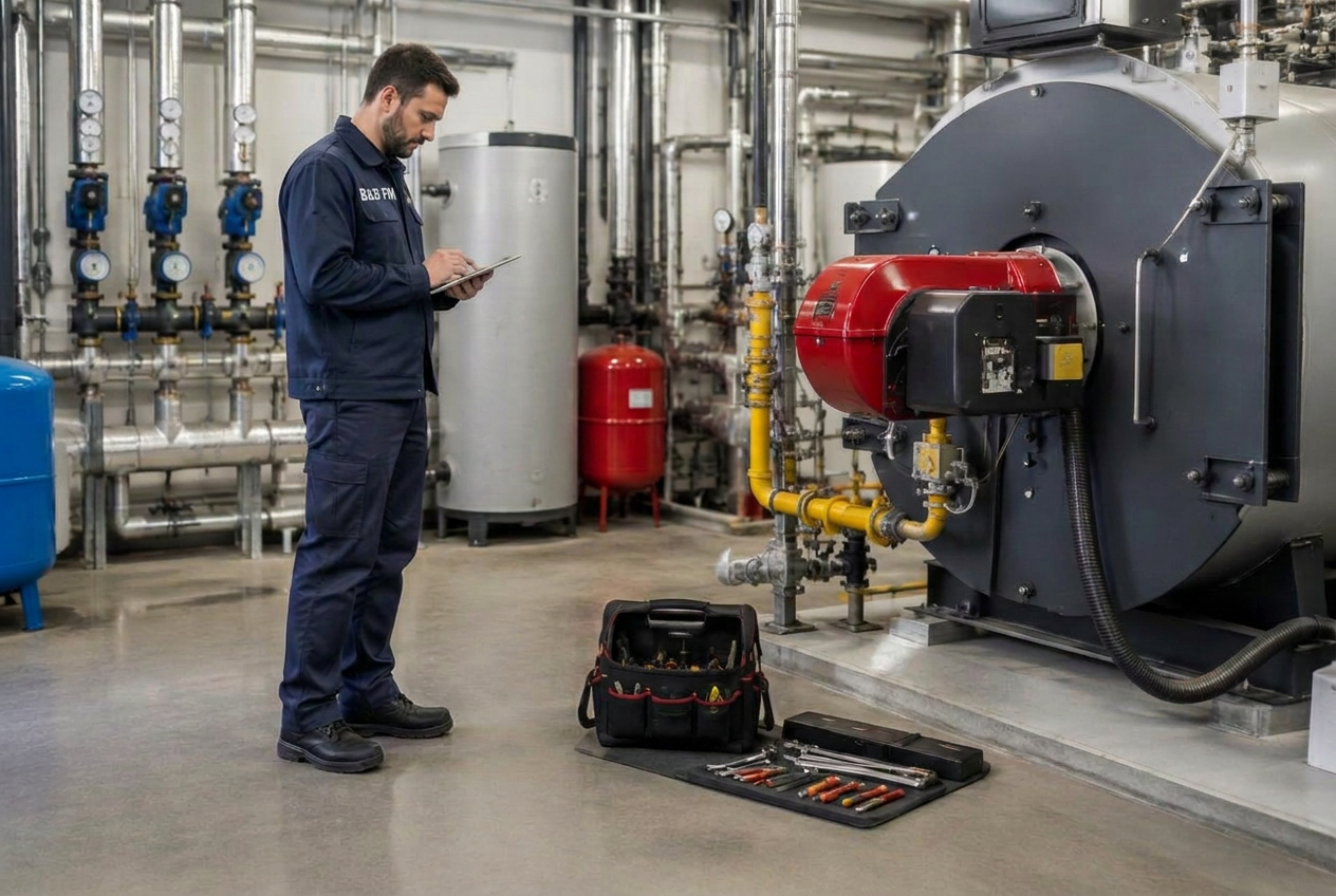 Planned plant room servicing