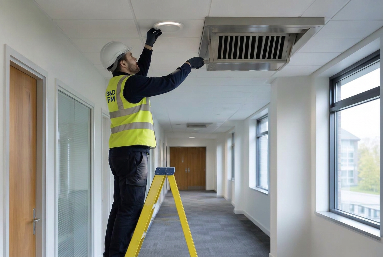 Scheduled lighting and extract maintenance