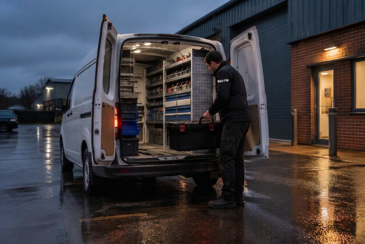 Van stocked from our own spares counter