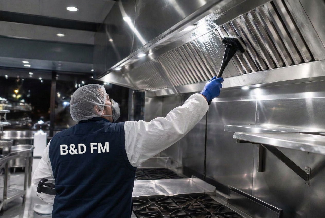 Commercial kitchen and extract cleaning