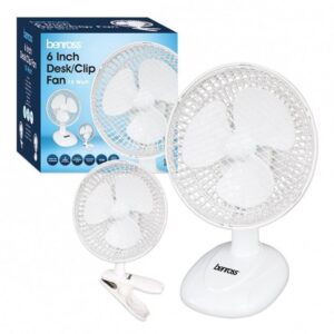 6" Clip On 2-in-1 Desk Fan
